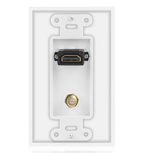 COAX HDMI Wandplaat